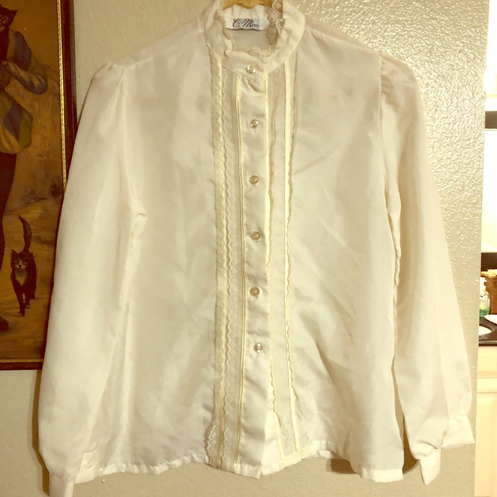 Ruffled vintage top.